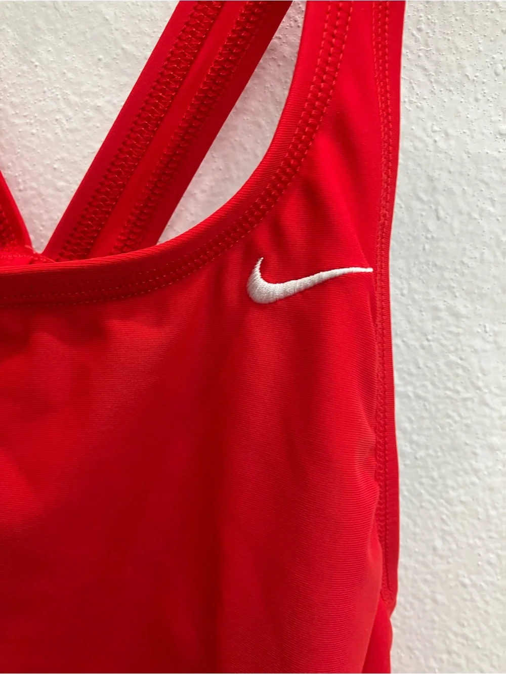 Nike Red women’s One-Piece Swimsuit with Cross Back Straps